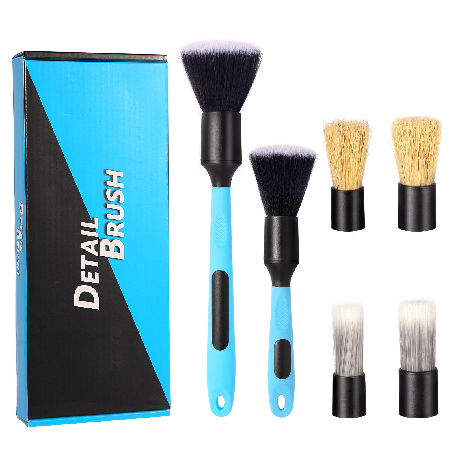 

8Pcs Car Interior Detailing Dust Brush Set Providing Nonscratch Cleaning for Car Interiors Wheel and Gaps 1