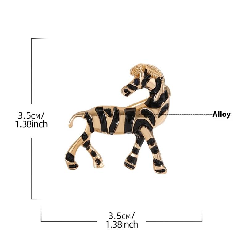 Luxury Vintage Horse Brooches For Women Men  Year Of The Horse Animal Party Office Brooch Pin Jewelry Accessories