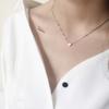Japanese Heart-Shaped Love Necklace Neck Chain Female Simple Literary Collarbone Chain Female School Birthday Gift Accessories