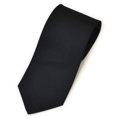 [Tuxedo Station] Silk Tie, Black, Formal Wear, Plain, Stylish, Men's, Weddings and Funerals