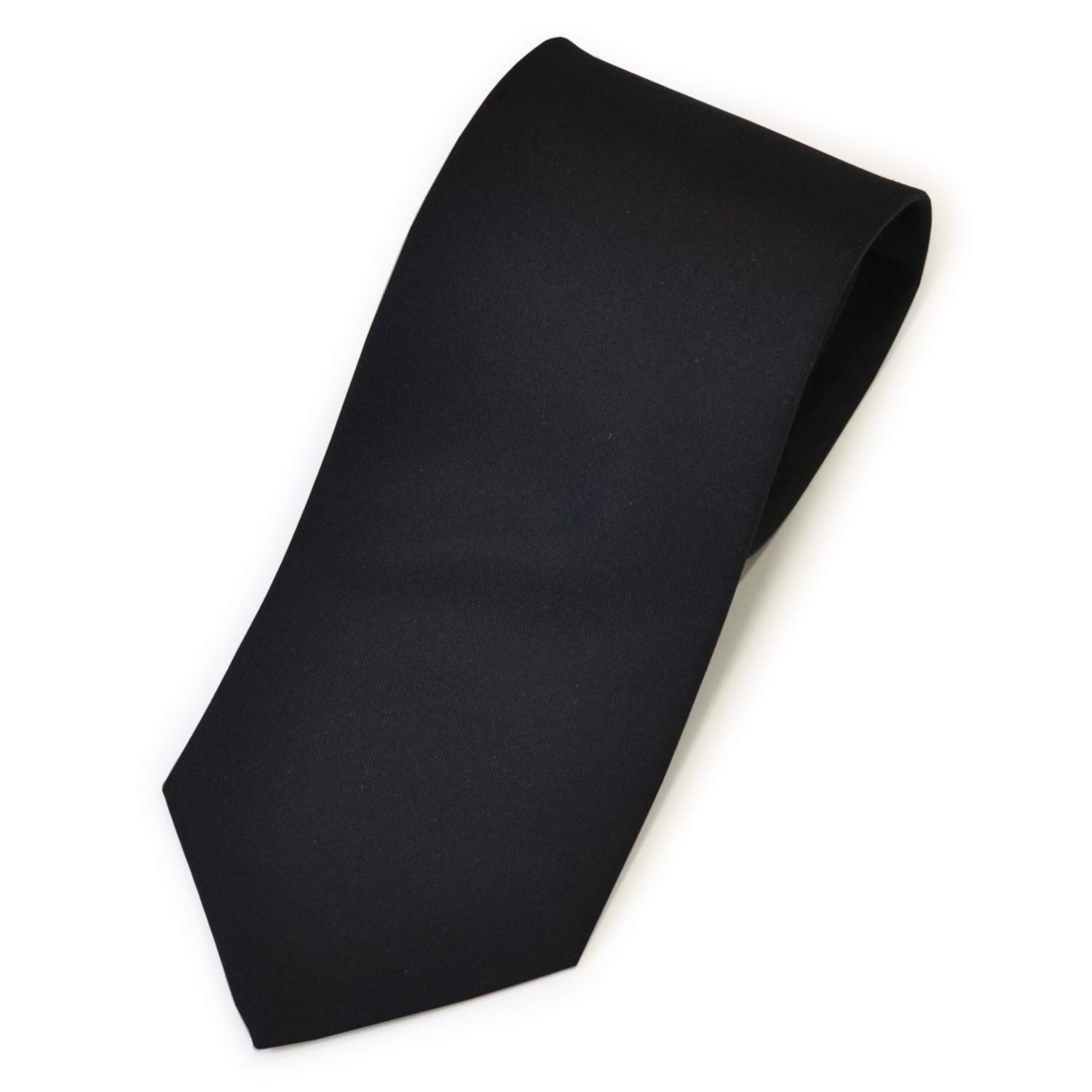 

[Tuxedo Station] Silk Tie, Black, Formal Wear, Plain, Stylish, Men s, Weddings and Funerals