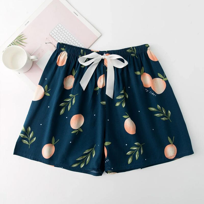 1 Stück Nachtwäsche Sommer Baumwolle Locker Geblümt Bedruckt Übergröße Damen Mädchen Shorts Pyjama Strandhosen