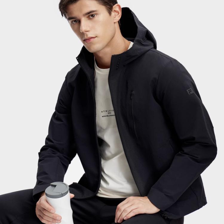 New FILA Fitness Series Jackets & Coats Men's Black A11M411708-BK