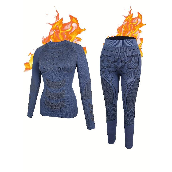 

Womens Thermal Underwear Ski Breathable Warm Base Layer Winter Long Johns Top Bottom Sets for Cold Weather S темно-синий