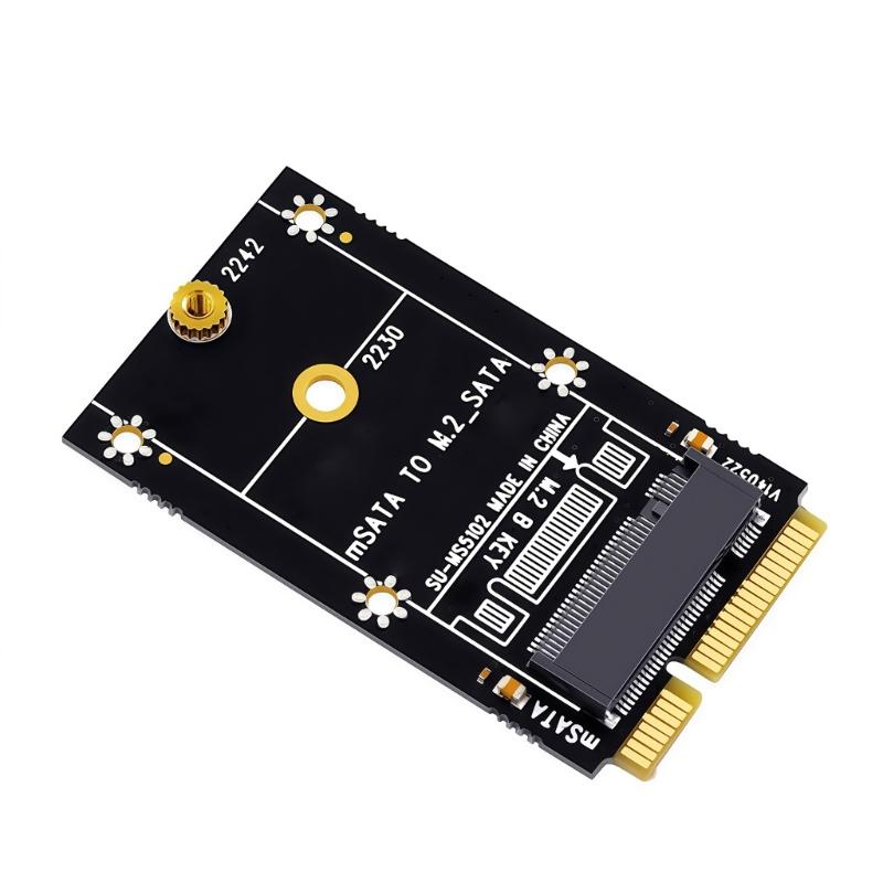 Fast Speed MSATA To M.2 B Key Adapter Support 2230/2242 Hard Drive 6Gbps Transfer For Data Migration