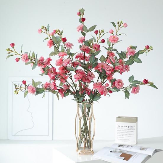 Künstliche Blumenstiele Faux-Seide Kunstblumen mit langen Stielen Kunstblumenzweige für Vase Blumenarrangement Heimhochzeit Tischdeko
