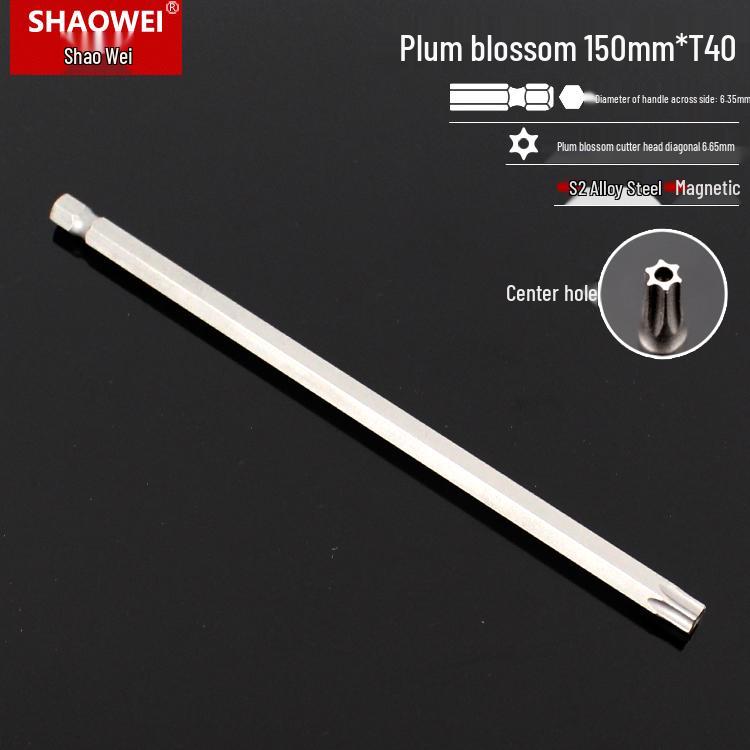 Magnetic 50mm Star Screwdriver & Hex Bit Set for Electric Drills