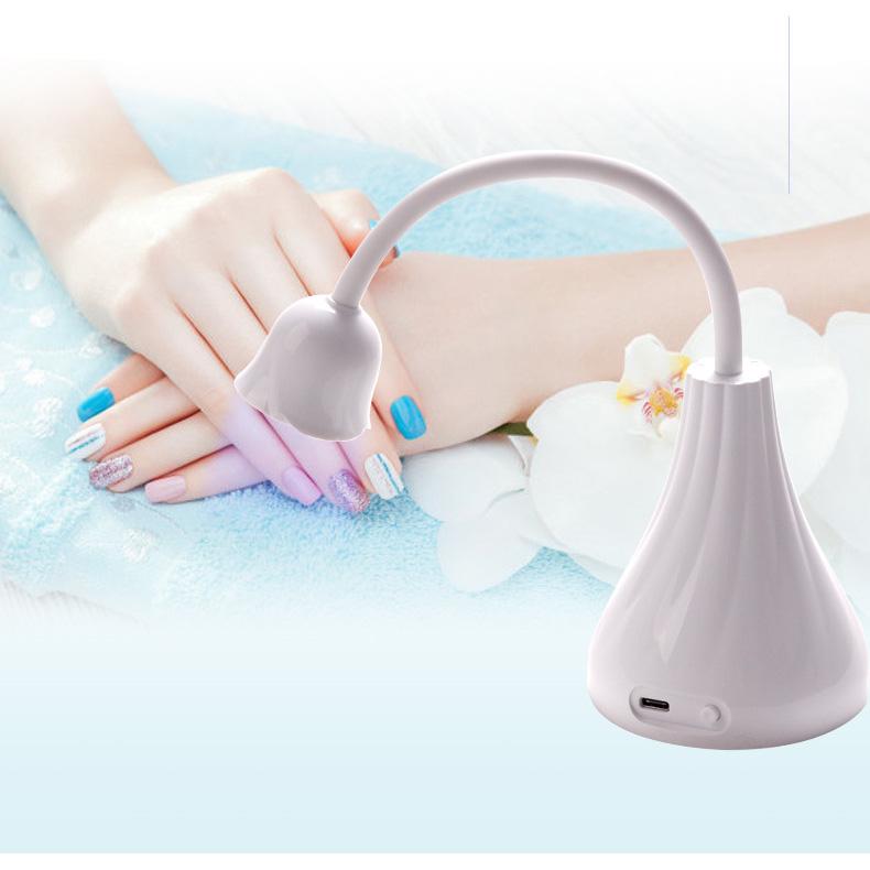 18W Rose Nail Dryer Phototherapy Manicure Lamp For Curing All Gel Nail Polish USB Quick-drying Nail Gel Dryer Lamp Manicure Tool