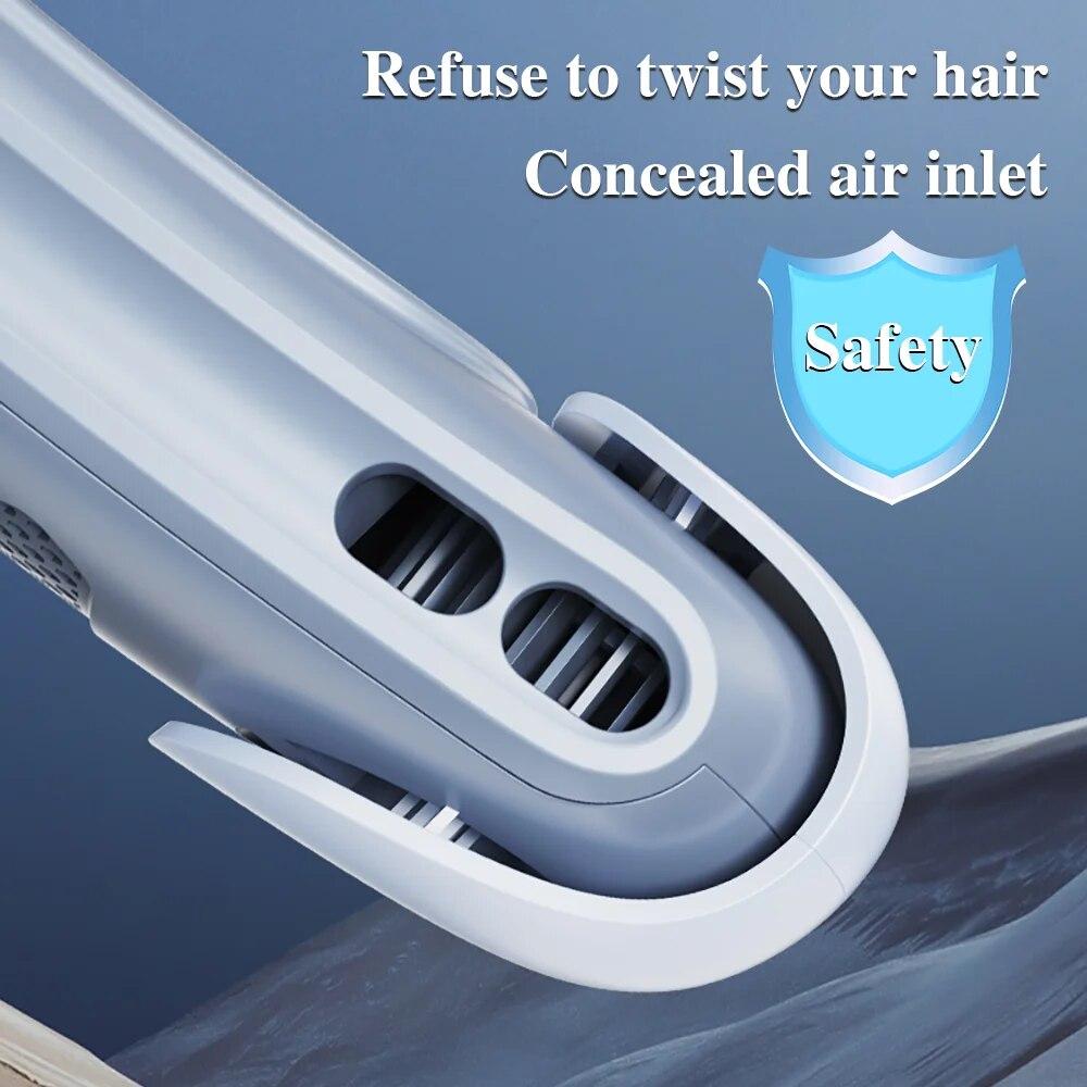 Bærbar nakkevifte 5000mAh usb oppladbar bladløs viftestilhet Mini elektrisk nakkebånd Bærbar klimaanlegg kjølevifter