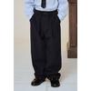 The Coffee Bean   Tea Leaf Navy Straight Pleated Pants Ba11pt03nv