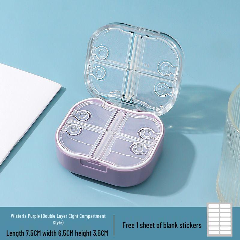 Compact, Moisture-Proof Pill Box for Daily Medication - 3 Times a Day, 7-Day Organizer