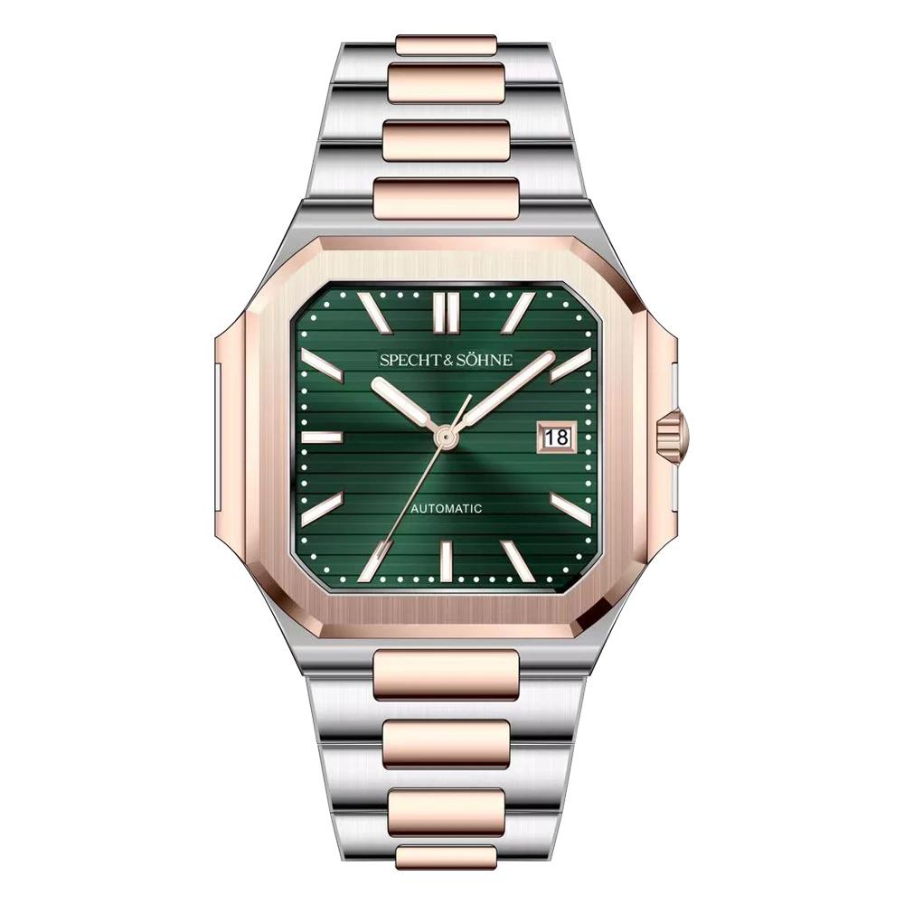 2025 Men's Classic Cubic Automatic Mechanical Watch 50M Waterproof Luminous Sapphire Crystal Reloj Hombre 41MM