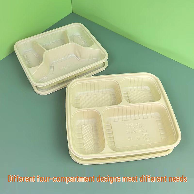 Eco-Friendly Biodegradable Corn Starch Lunch Box with Lid