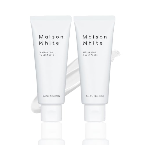 

Maison White Toothpaste, Whitening, Mild, 120g, Strongest Bad Breath Care, Simple Packaging (SDGs Compatible), Set of 2