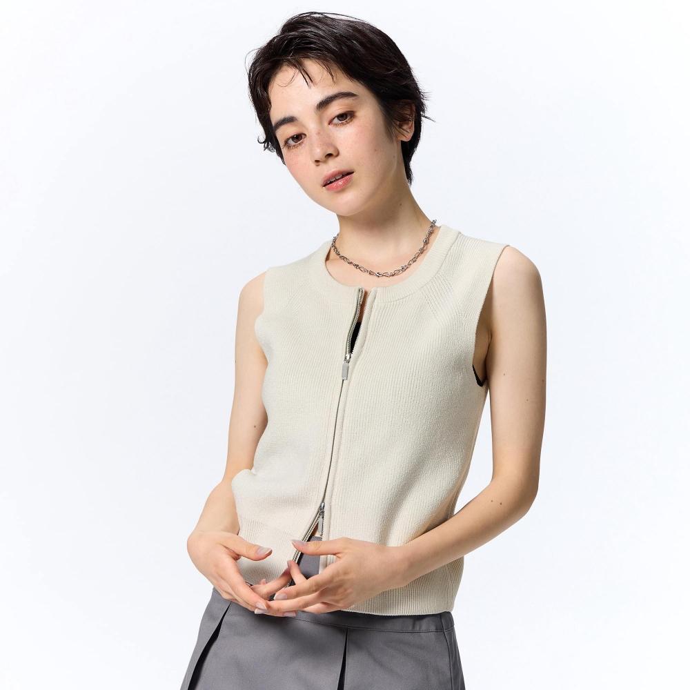 

Свитер без рукавов с двойной молнией GU by Uniqlo