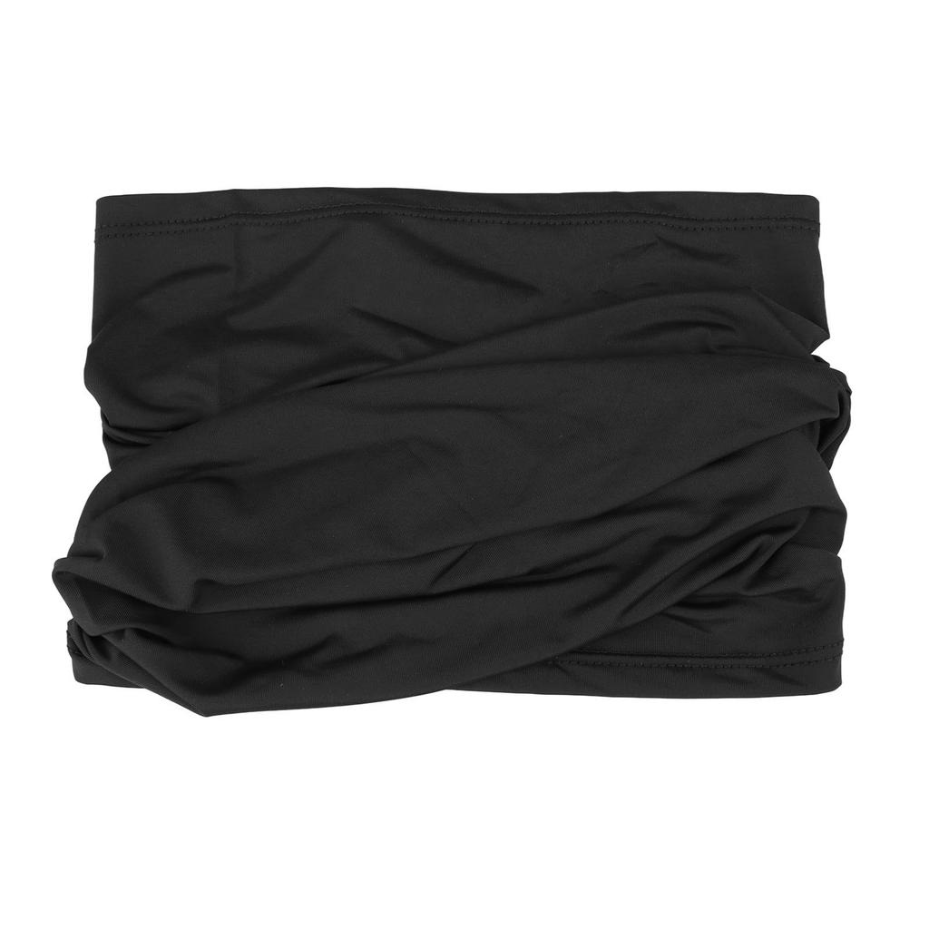 Gola de Pescoço Proteção UV Sol Lenço de Rosto Verão Respirável Seda Gelo Protetor Facial para Ciclismo Preto