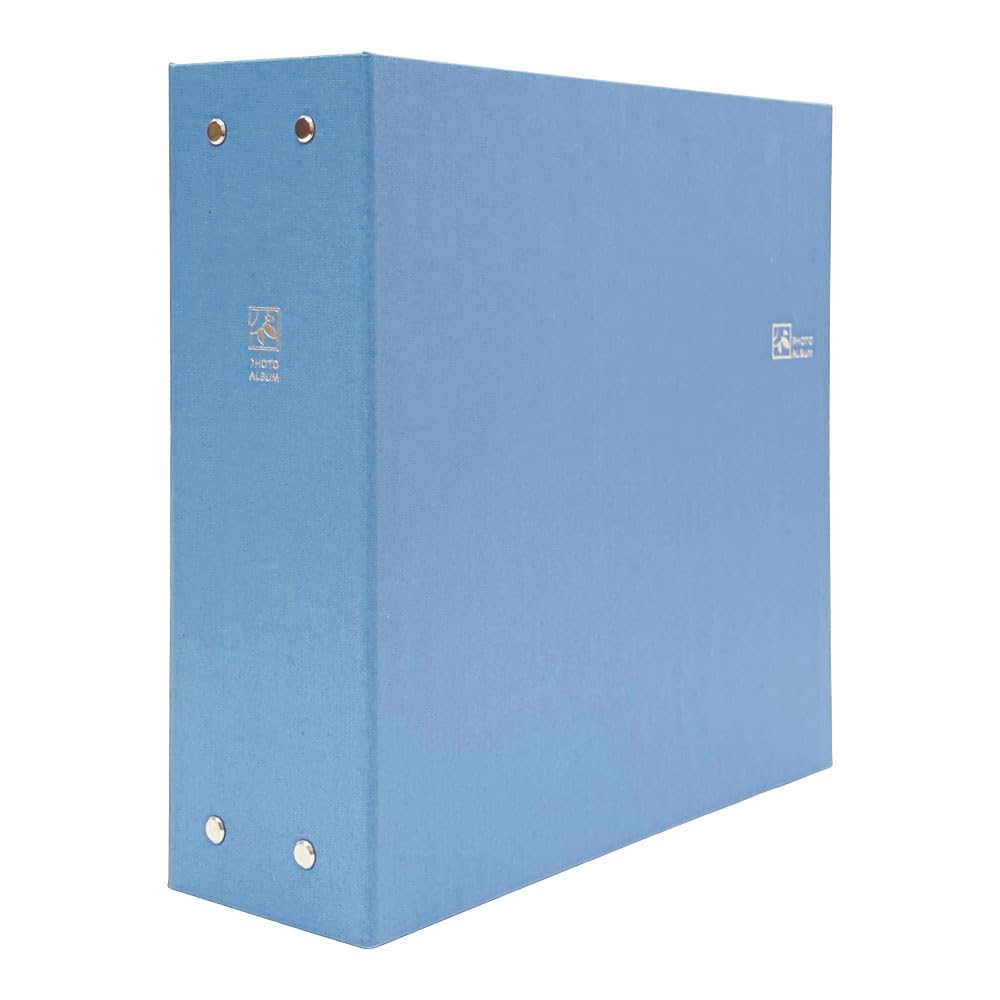 Nakabayashi Large Capacity 6-Pocket Photo Album, Holds 960 L-size Photos, Therapy Color, 2 Columns x 3 Rows, TCPK-6L-960-CB/EC, Calm Blue. (Photo Albu