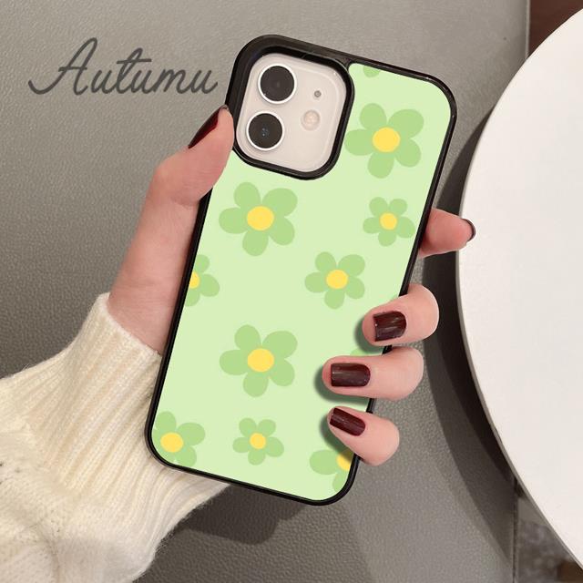 Flowery Phone Case for iPhone 11 12 13 14 Pro Max Mini X XR XS SE 2020 5 6S 7 8 Plus Samsung Galaxy S21 S22 Cover Shell