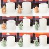 NEW Scarf Ski Snowman Silicone Candle Mold 3D Santa Claus Plaster Soap Making Christmas Party Cake Decor Ornament Gifts 1pcs