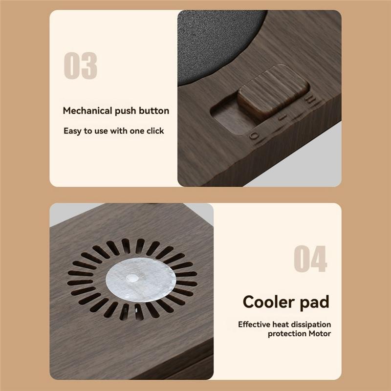 

CYCLI-Cup Warmer With Metal Heating Plate 2 Temperature Settings For Office Desks US Plug хакі
