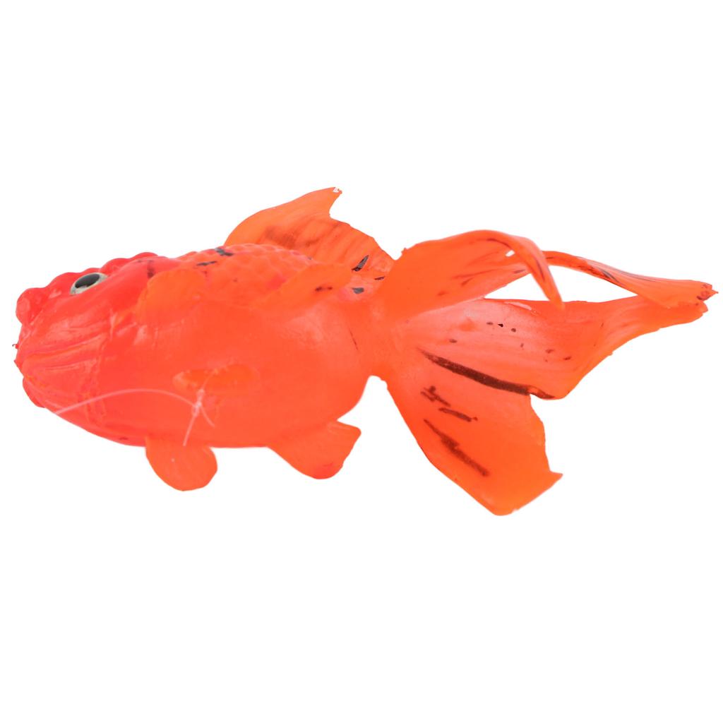 Aquarium-Simulation Goldfisch Leuchteffekt Silikon Künstlicher Fisch Schmuck für Fischglas Simulation Tier Dekoration