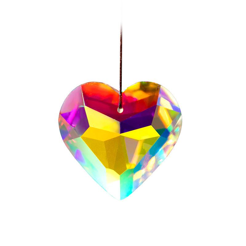 Rainbow Crystal Wind Chime Window Hanging Bell Glass Pendant Sun Catcher Christmas Decoration Home Decoration Garden Decoration