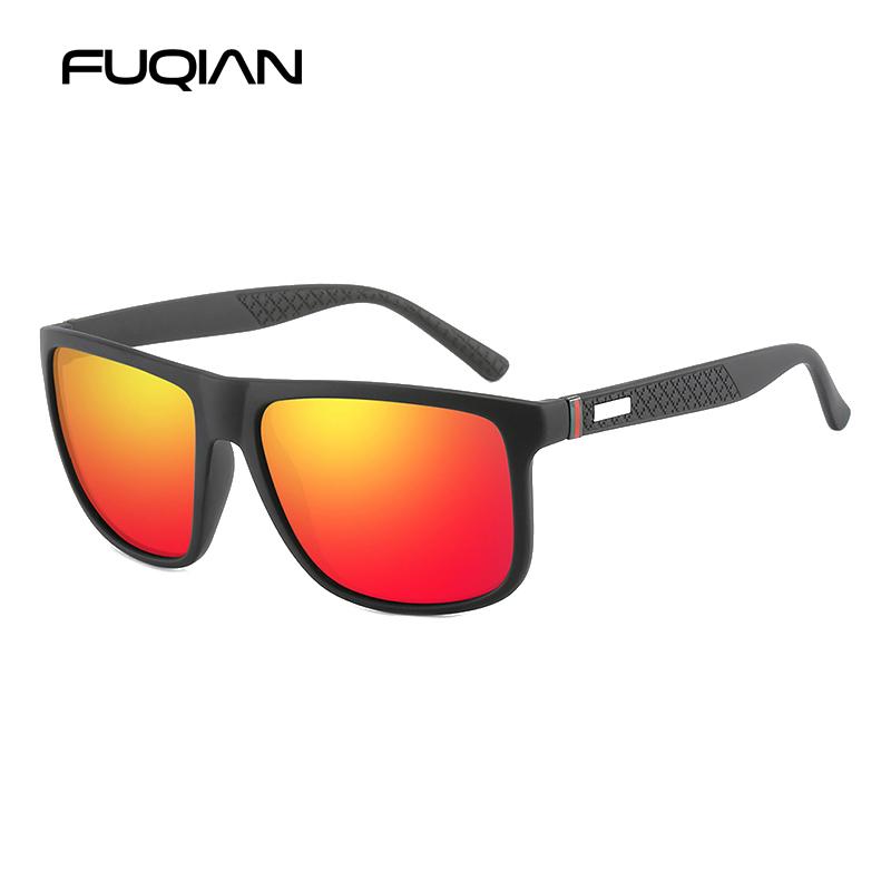 Luxury Sunglasses Men Classic Big Square Plastic Vintage Anti Glare Driving Shades UV400 Fashion Sun Glasses