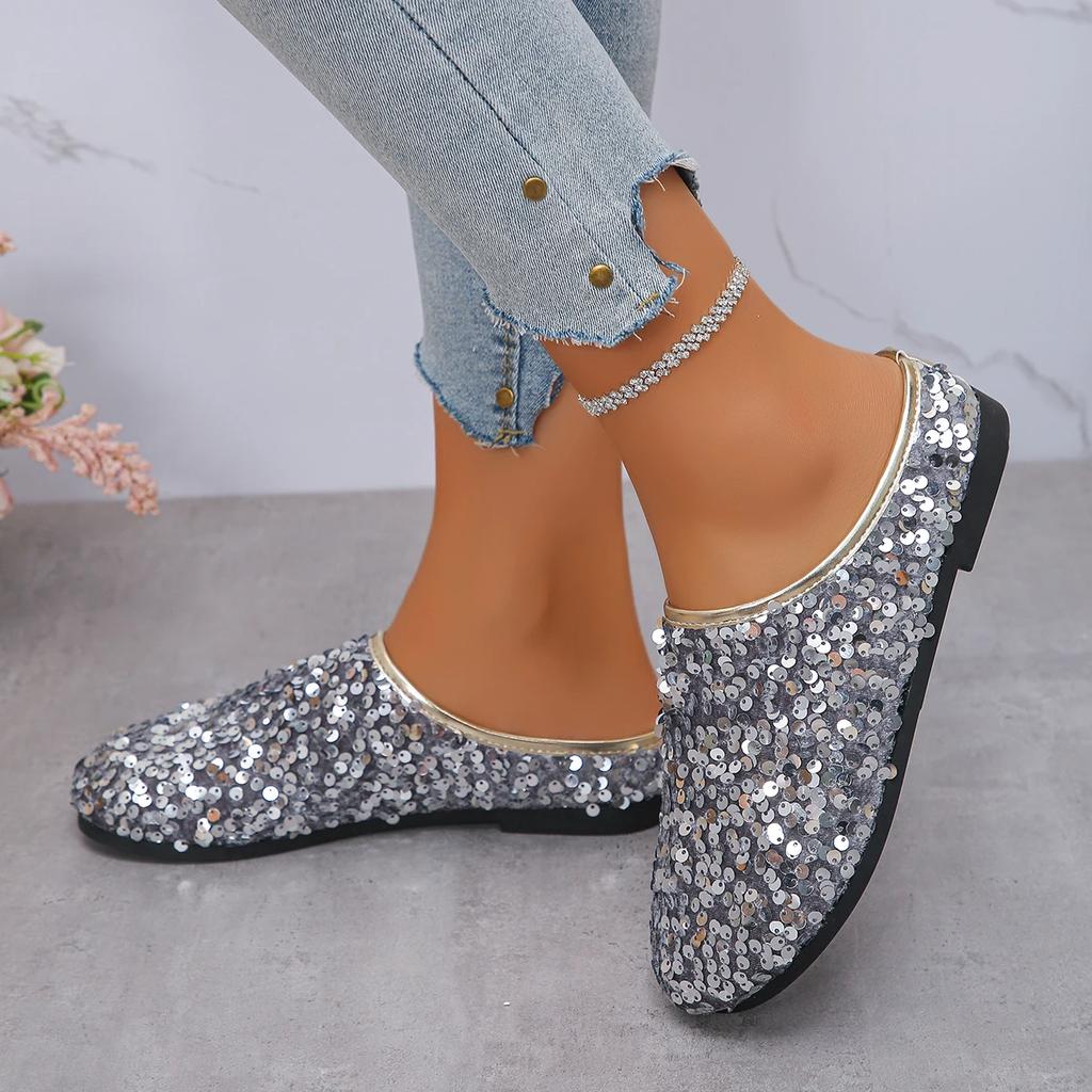 Fashion Women Flats Shoes New Wear Open-Toe Half Outdoor Loafers Women Large Size Soft Bottom Anti-Slip Sneakers Women Zapatos De Mujer