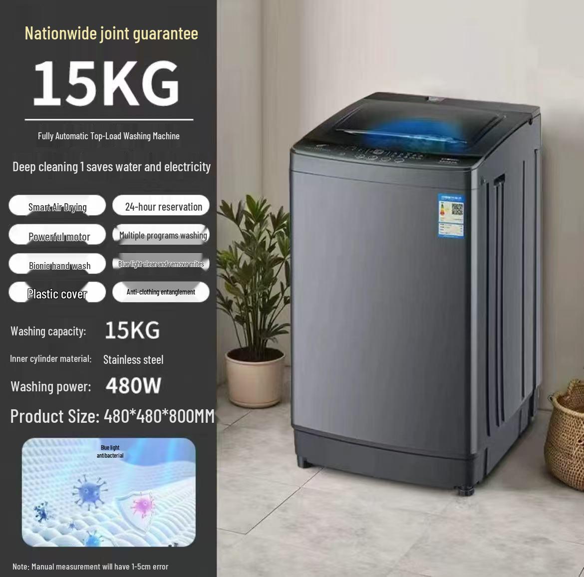 Самая продаваемая полностью автоматическая стирально-сушильная машина 8 кг для небольших квартир