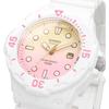 Casio LRW-200H-4E2V Analog Watch Gloss White Pastel Pink Gradient Women's Kids International Model