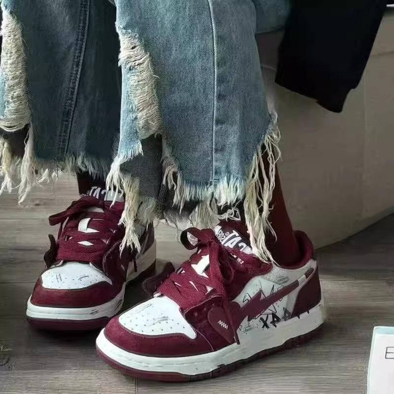 High Value Versatile Chic Shoes Casual Thick Baseplate Shoes 2025 New Spring and Autumn Popular White Shoes