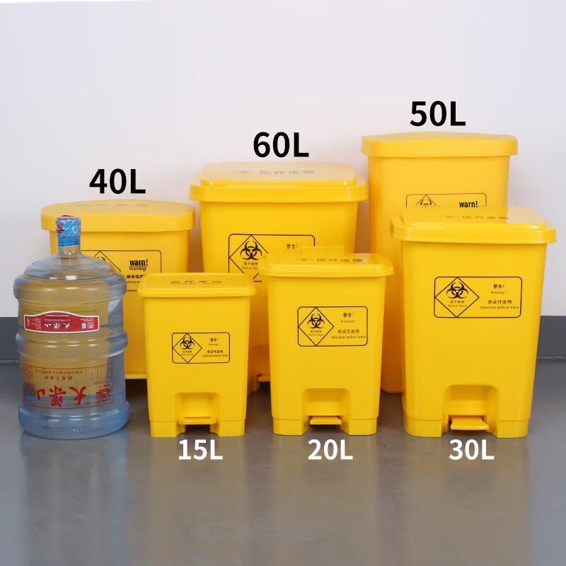 Medical Waste Bin with Foot Pedal and Lid