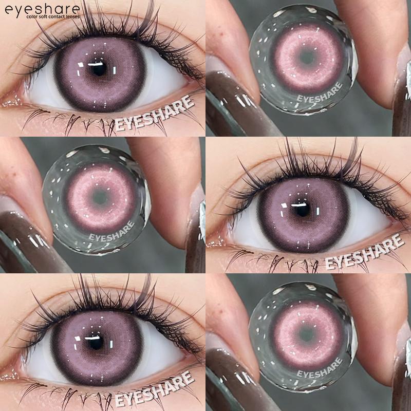 Eyeshare Anime Cosplay Contact Lenses Color Contact Lenses Halloween Anime Softlens Koi White Silver Pupil Lens