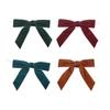 6pcs Velvet Christmas Bows 4.72" Gift Wrapping Tools Xmas Tree Decor Red Green Brown Rustic Crafts Gift Twist Tie Ribbon Bows