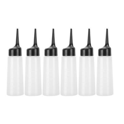 6pcs Shampoo Applicator Bottle Hair Salon Hair Washing Squeeze Refillable Bottle