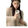 Imitation mink fleece jacket women's autumn and winter clothing, imitation fox fur, cotton-padded thickened short long hair