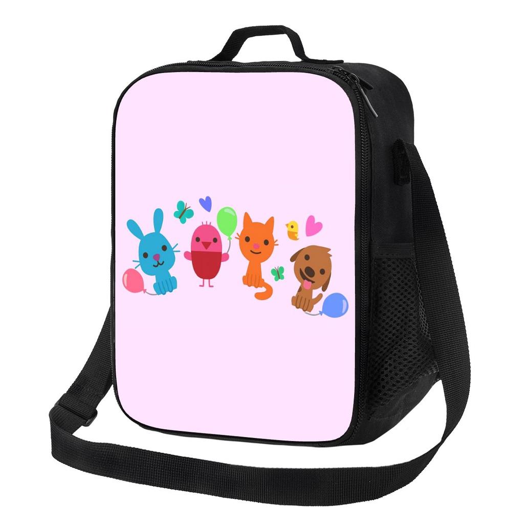 Play Sago Mini Pink Insulated Lunch Bag for Women Bento Storage Food Boxes Portable Container Cooler Thermal Lunch Box Tote