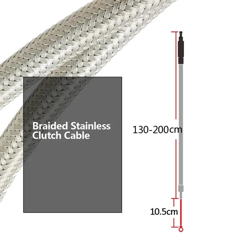 Motorcycle Braided Stainless Steel Clutch Cable for Harley Sportster / Electra Tour Glide / Road King