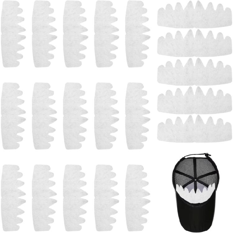 20PCS Baseball Hat Shapers Light Weight Breathable Cap Inserts for Maintaining Baseball Cap Shape During Travel