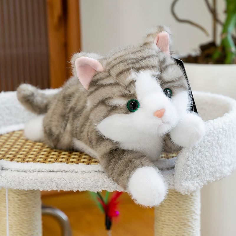 Cute Cat Plush Toy Doll Cute Kitten Soft Pillow Hug Sleeping Doll Holiday Gift