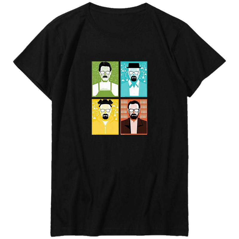 Fashion Cotton Shirts And Tshirts Faces Of Meth Graphic T Shirts Big Size Short Sleeve T Shirt Tees Tops Unisexs Print T Shirt