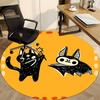 1pc Halloween Cats Office Round Area Rug, Indoor Mat Suitable For Office, Under Office Chairs Bedroom Living Room Home Decor176