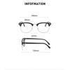 Photochromic Myopia Glasses Neutral Anti Blue Myopia Glasses 0 To -4.0 Retro Luxury Style Myopia Glasses Finished Product -2.5
