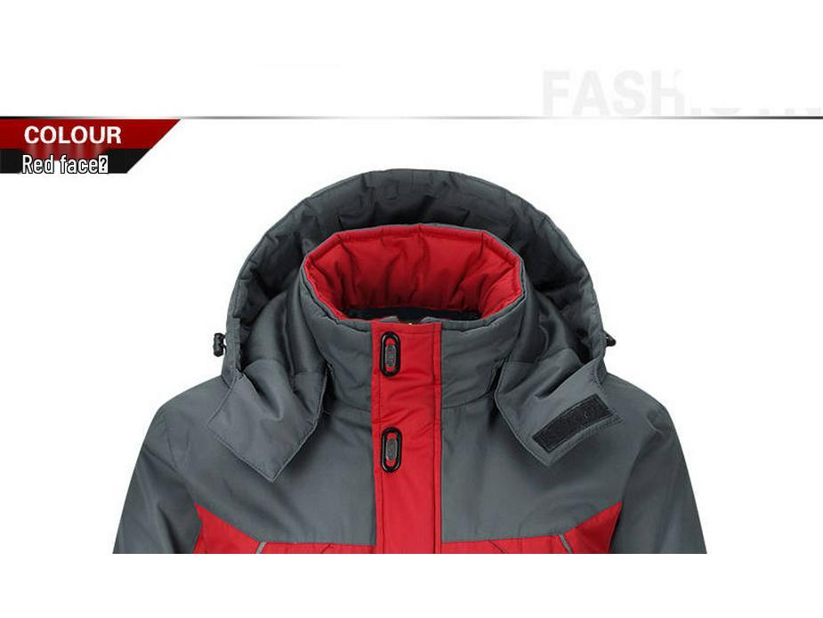 Men's Plus Velvet Thick Cotton Padded Windbreaker Coat - Winter Casual, Warm, Loose Fit, and Plus Size.