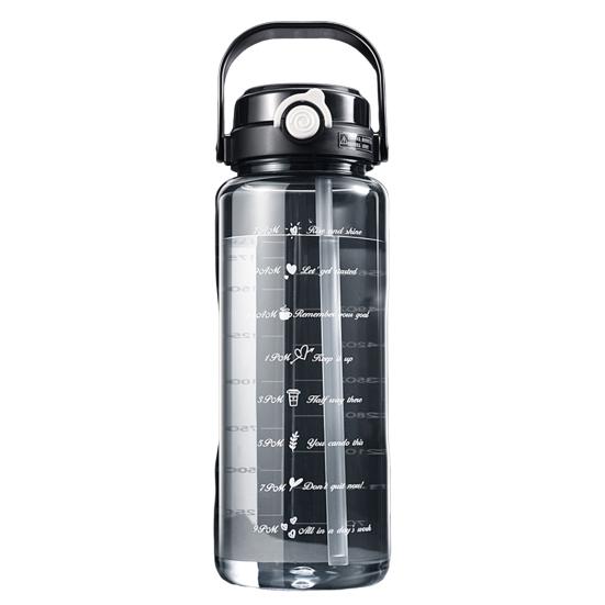 Yousheng Sports Water Bottle with Lid Leak-Proof Wide Mouth BPA-Free Water Cup 1.5L/2L Large Capacity Reusable Drinking Cup for Gym Travel Home School