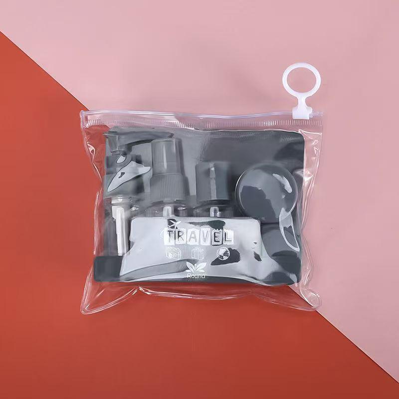 Kit de 6 Frascos de Tamanho Viagem à Prova de Vazamento Recipientes Portáteis para Higiene Pessoal Vazio Cosmético Loção Tônico Spray Shampoo Essenciais Creme