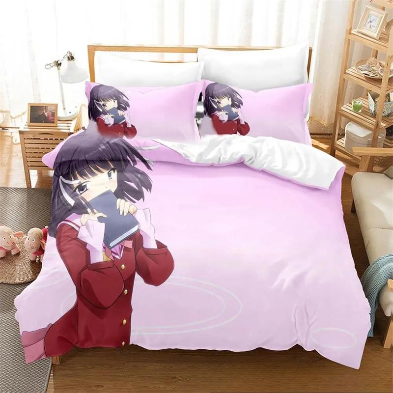 Fashion 3D Print Anime The World God Only Knows Bedding Set Boys Girl Twin Queen King Size Duvet Cover Pillowcase Bed Boys Adult