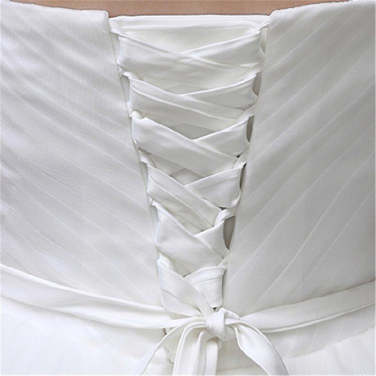 Satined Bridal Ribbon Strap Adjustable Waist Ties Lace Up Ribbon Tie For Wedding Gown Customization Dress Decoration 2PCS