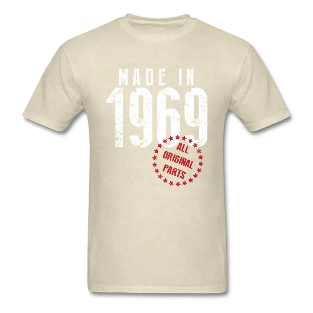 Vintage Creative Father's Tshirt Made In 1969 All Original Parts Pure Cotton Breathable Casual T Shirt Prevalent Tops & Tees Men
