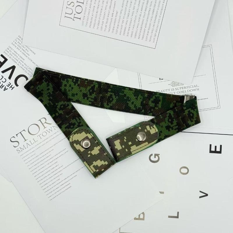 

1 Pc Lazy Military Training Belt Women s Jeans Elastic Waist Invisible Belt Waist Circumference Large Change Small Waistband Tightening Artifact